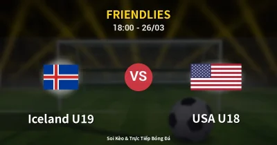 Iceland U19 vs USA U18 26/03