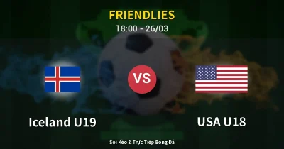 Iceland U19 vs USA U18 26/03