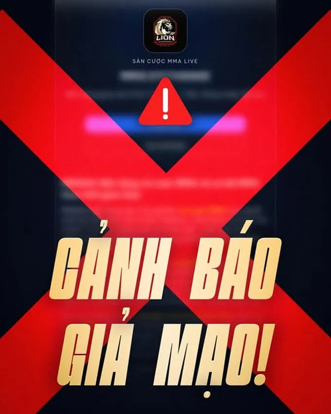 Cảnh báo nóng: Website giả mạo LION Championship tổ chức cá cược trái phép MMA