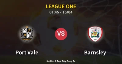 Port Vale vs Barnsley 15/04